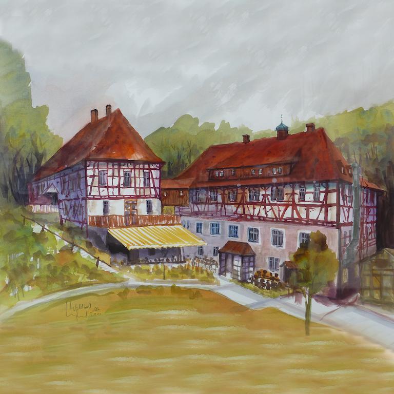 Waldgasthof Wildbad Burgbernheim Exteriör bild